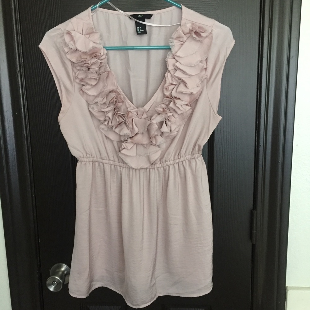 Blush floral blouse
